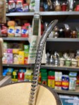 Bombilla (bomba) "Espiral" Bortonaggio 1000 Furos INOX ze szczoteczką 24 cm - zbliżenie na ustnik
