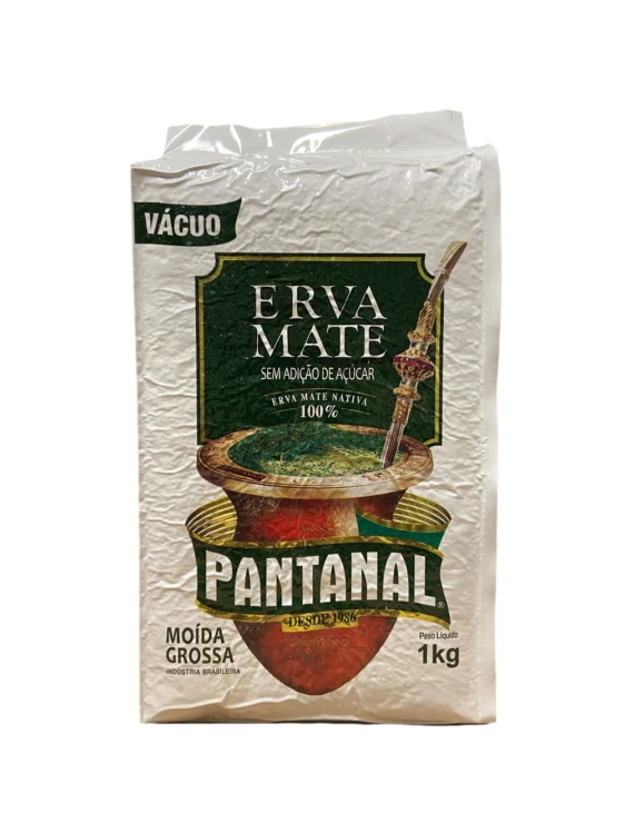Erva mate Pantanal Moida Grossa 1000g Vacuum