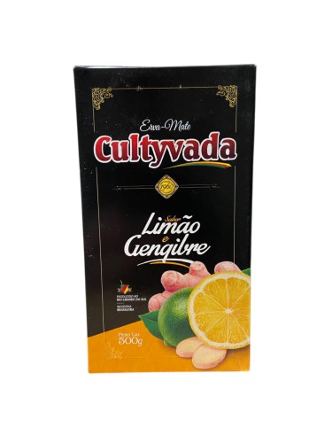 Erva Mate Cultyvada Chimarrao Limao Gengibre (limonka i imbir) 500g Vacuum