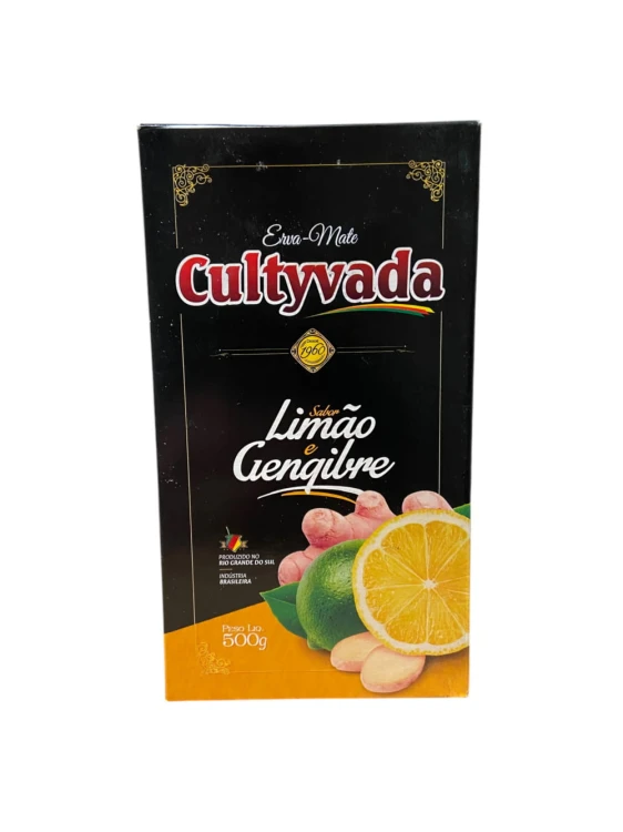 Erva Mate Cultyvada Chimarrao Limao Gengibre (limonka i imbir) 500g Vacuum