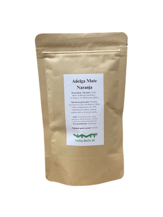 PRÓBKA Yerba Mate Adelga Mate Naranja (pomarańczowa) 100g Doypack