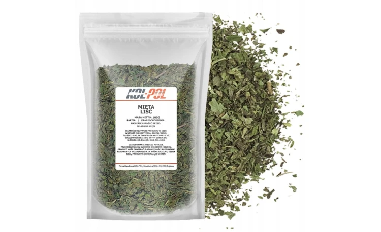 Mięta liść cięty 100/200g Kol-Pol