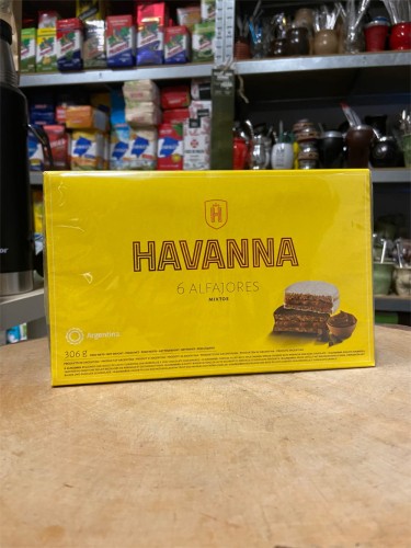 Alfajores Havanna Mixto pudełko 6 sztuk - 306g