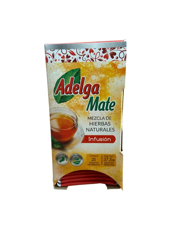 Mate Cocido Adelga Mate Hierbas Naturales Tradicional 25x1,5g - widok z innej perspektywy