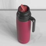 Termos Termolar R-Evolution "Cyber Rosa" 1l INOX - system "click" - widok z góry