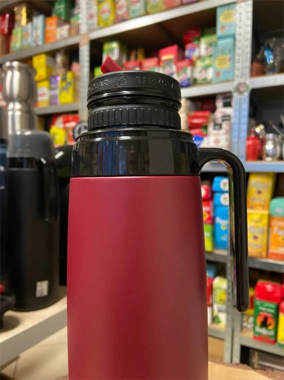 Termos Termolar R-Evolution "Cyber Rosa" 1l INOX - system "click" - zbliżenie na górną część
