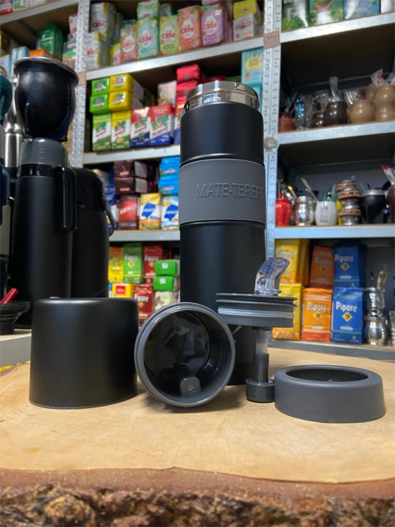 Yerbomos Un Mate XL 750 ml - widok po rozłożeniu wszystkich elementów