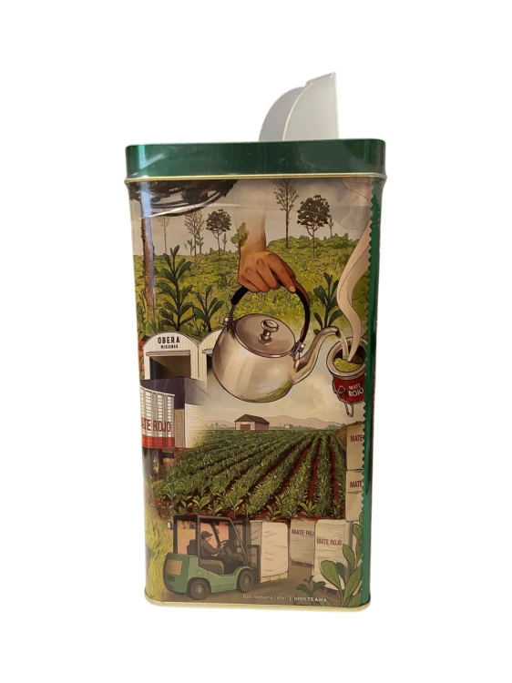 Puszka (yerbera) Mate Rojo Suave BCP - tył puszki