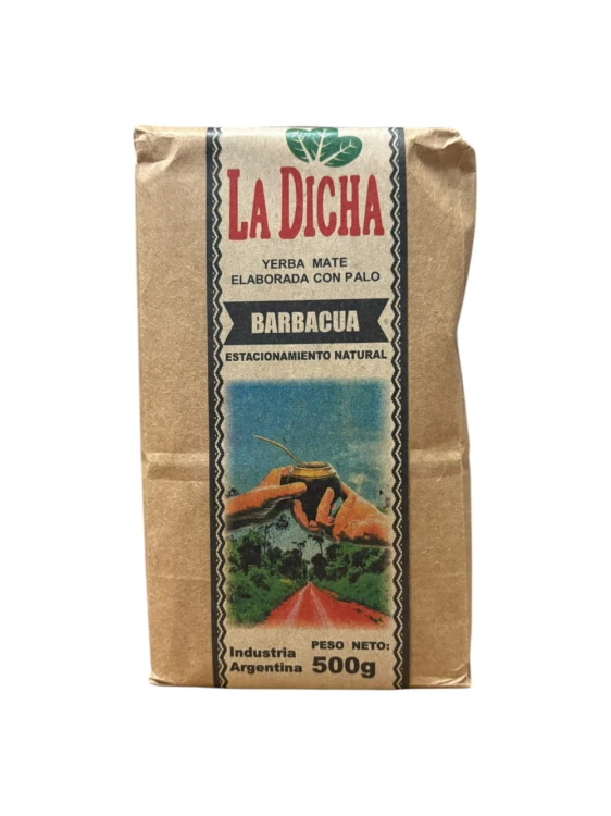 Yerba mate La Dicha Barbacua 500g - nowy wygląd opakowania