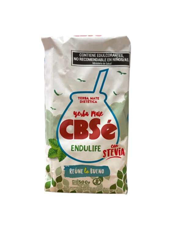 Yerba Mate CBSe Endulife ze stewią 500g - wygląd nowego opakowania