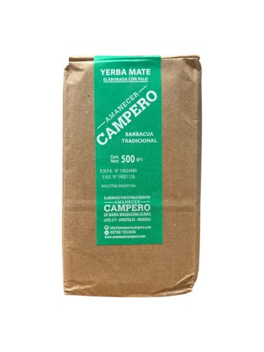 Yerba Mate Amanecer Campero Barbacua 500g
