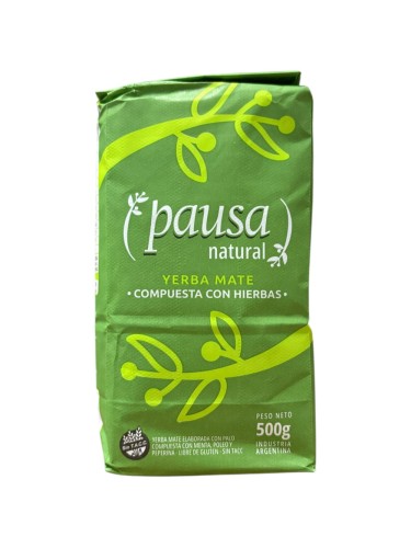 Yerba Mate Pausa Natural Compuesta con hierbas 500g