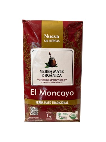 Yerba mate El Moncayo Tradicional Organica (sin hierbas) 1000g