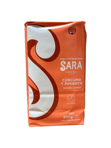 Yerba Mate Sara Ivory PU-1 Curcuma y Pimienta 500g