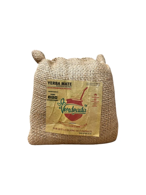 Yerba mate Verdeada Premium Arpillera en Yute 250g
