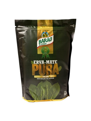 Erva mate Barao Terere Pura Folha 500g Doypack