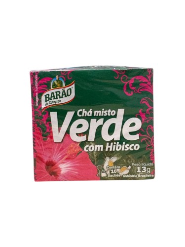 Barao Cha Misto Verde com Hibisco 13g (saszetki)