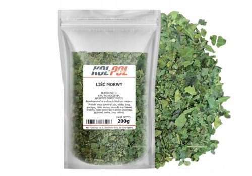 Morwa biała liście pocięte 200/500g Kol-Pol