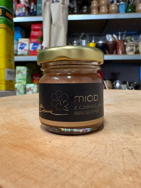 Miód z czekoladą belgijską 40g Bona