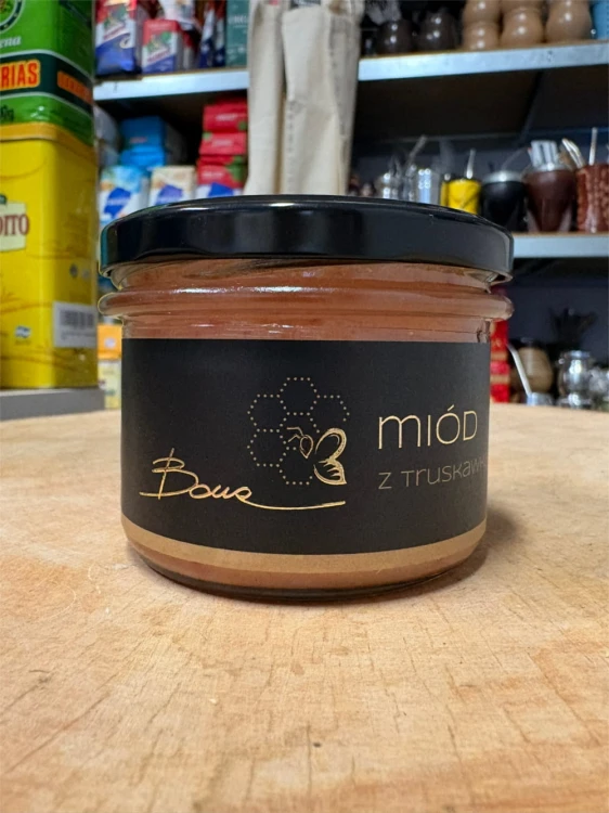 Miód z truskawką 245g Bona