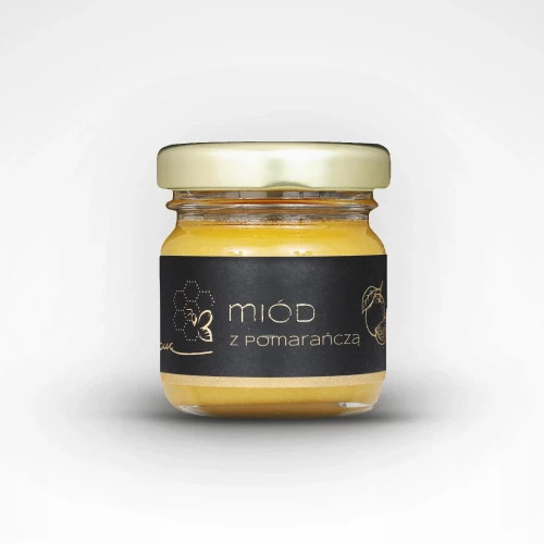 Miód kremowany z pomarańczą 40g Bona