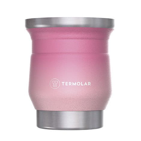Cuia de Inox "Tupi" Carnaval Rosa Termolar 250 ml