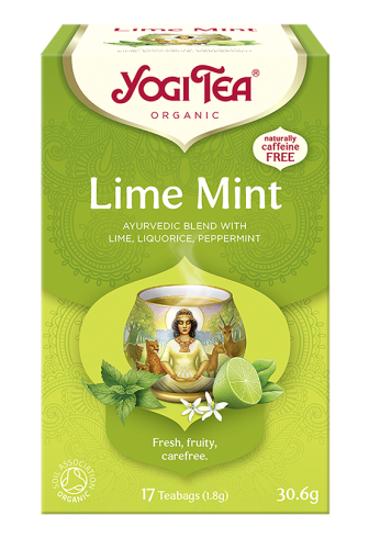 Ajurwedyjska herbatka Lime Mint YogiTea Organic 17x1,8g