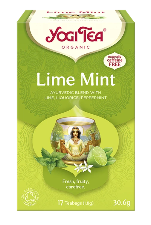 Ajurwedyjska herbatka Lime Mint YogiTea Organic 17x1,8g