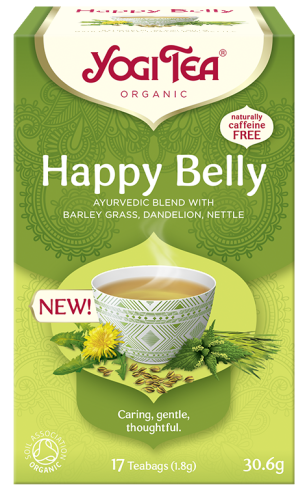 Ajurwedyjska herbatka Happy Belly YogiTea Organic 17x1,8g