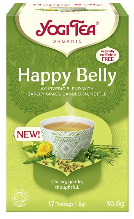 Ajurwedyjska herbatka Happy Belly YogiTea Organic 17x1,8g