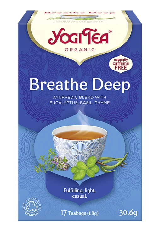 Ajurwedyjska herbatka Breathe Deep YogiTea Organic 17x1,8g