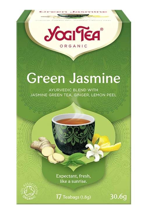 Ajurwedyjska herbatka Green Jasmine YogiTea Organic 17x1,8g