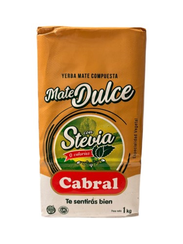 Yerba mate Cabral Mate Dulce con Stevia 1000g
