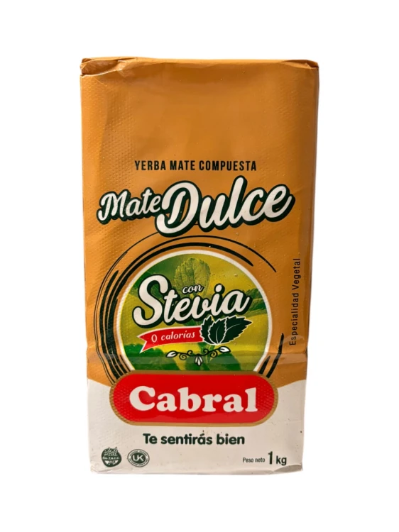 Yerba mate Cabral Mate Dulce con Stevia 1000g