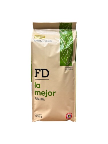 Yerba mate FD La Mejor bio 500g - najnowsza wersja opakowania