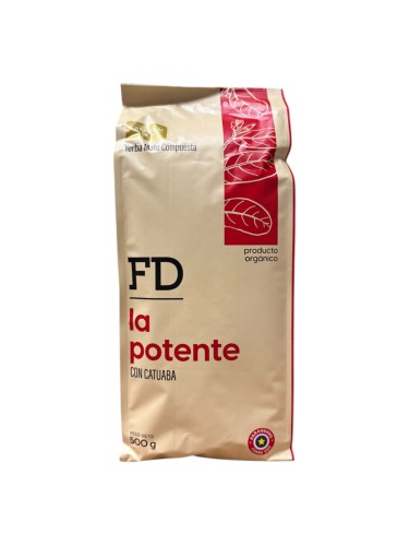 Yerba mate FD La Potente Bio z Catuabą 500g - nowa wersja opakowania