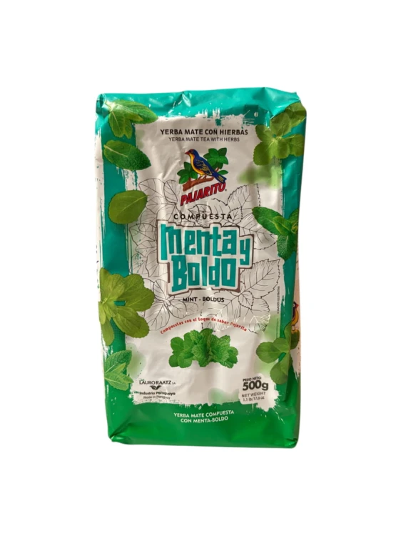Yerba Mate Pajarito Menta Boldo 500g