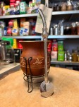 Bombilla (bomba) "Grande Anel" Bortonaggio 1000 (Mil) Furos INOX ze szczoteczką 23 cm