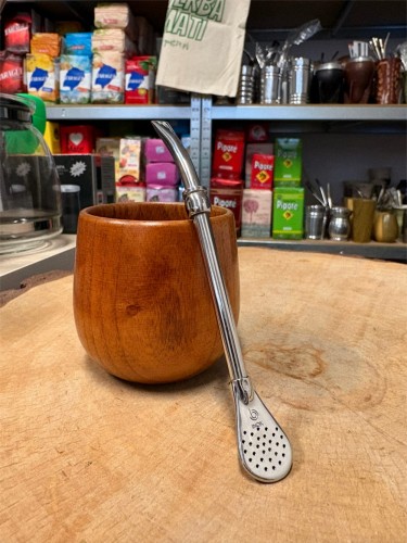 Bombilla Cucharita "Cuia" 14 cm Bortonaggio
