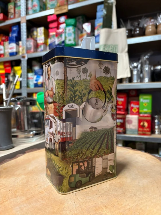 Yerba Mate Rojo Tradicional 500g w puszce - widok od tyłu