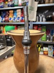Bombilla (bomba) "Piedra" Bortonaggio 1000 (Mil) Furos INOX ze szczoteczką 23 cm - kolor czarno biały - zbliżenie na pierścień