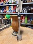 Bombilla (bomba) "Grande Piedra" Bortonaggio 1000 (Mil) Furos INOX ze szczoteczką 25 cm - czarny mix