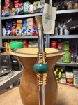 Bombilla (bomba) Oro "Piedra" Bortonaggio 1000 (Mil) Furos INOX ze szczoteczką 23 cm - kolor zielony mix - zbliżenie na pierścień