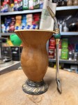 Bombilla (bomba) Oro "Piedra" Bortonaggio 1000 (Mil) Furos INOX ze szczoteczką 23 cm - kolor zielony mix - widok z boku