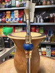 Bombilla (bomba) Oro Piedra Bortonaggio INOX 23 cm - kolor niebieski - zbliżenie na pierścień