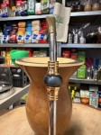 Bombilla (bomba) Oro Piedra Bortonaggio INOX 23 cm - kolor szary mix - zbliżenie na pierścień