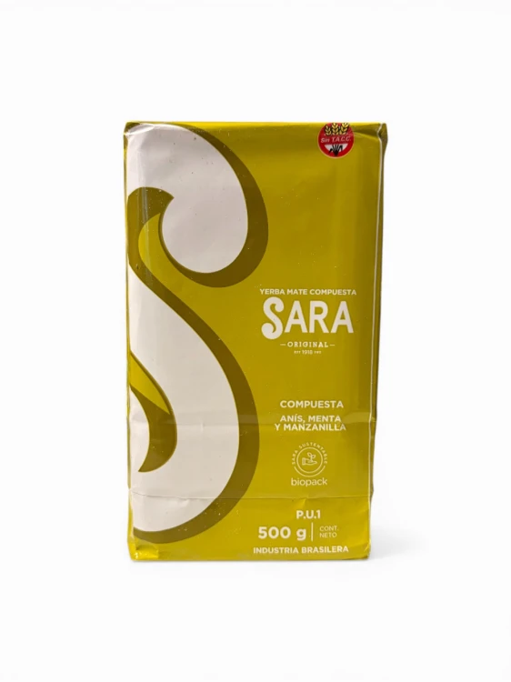 Yerba Mate Sara PU-1 Compuesta con anis, menta y manzanilla 500g