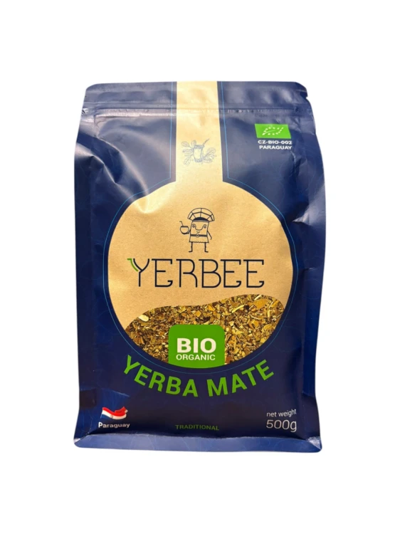 Bio Yerba Mate Yerbee Paraguay 500g Doypack - nowy wygląd opakowania
