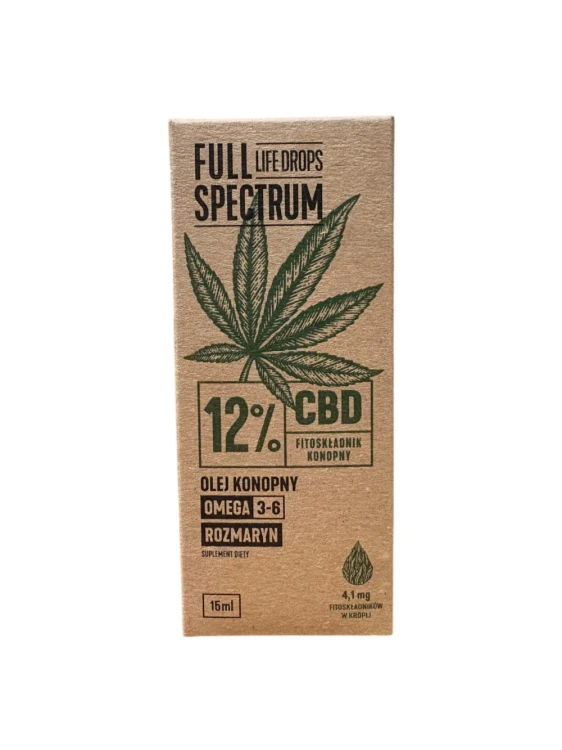 Olejek konopny CBD+CBDA 12% 15 ml Full Spectrum