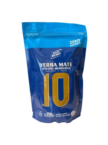 Yerba Mate Mate Rojo "10" Extra Suave Molienda Gruesa 250g